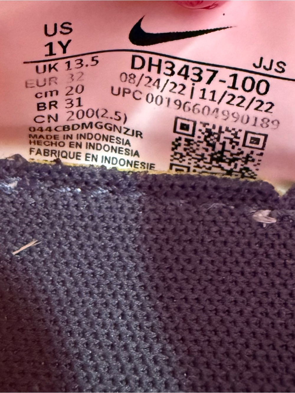 Nike Dynamo Go Girl's sneakers - size 1 - Picture 5 of 5